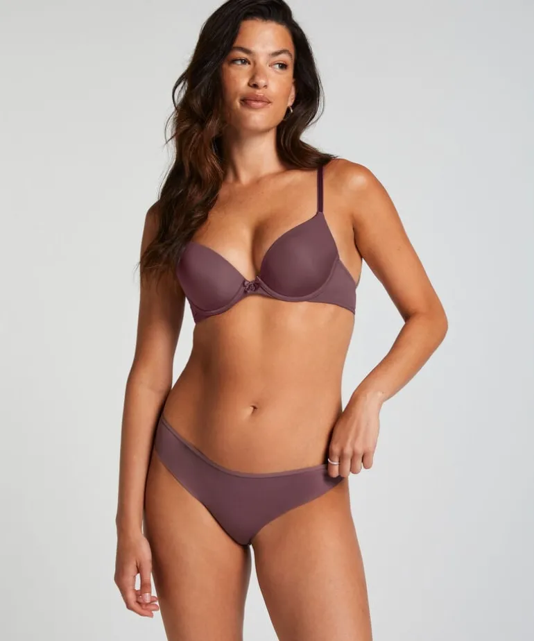 Invisible Lace Back Brazilian - Purple