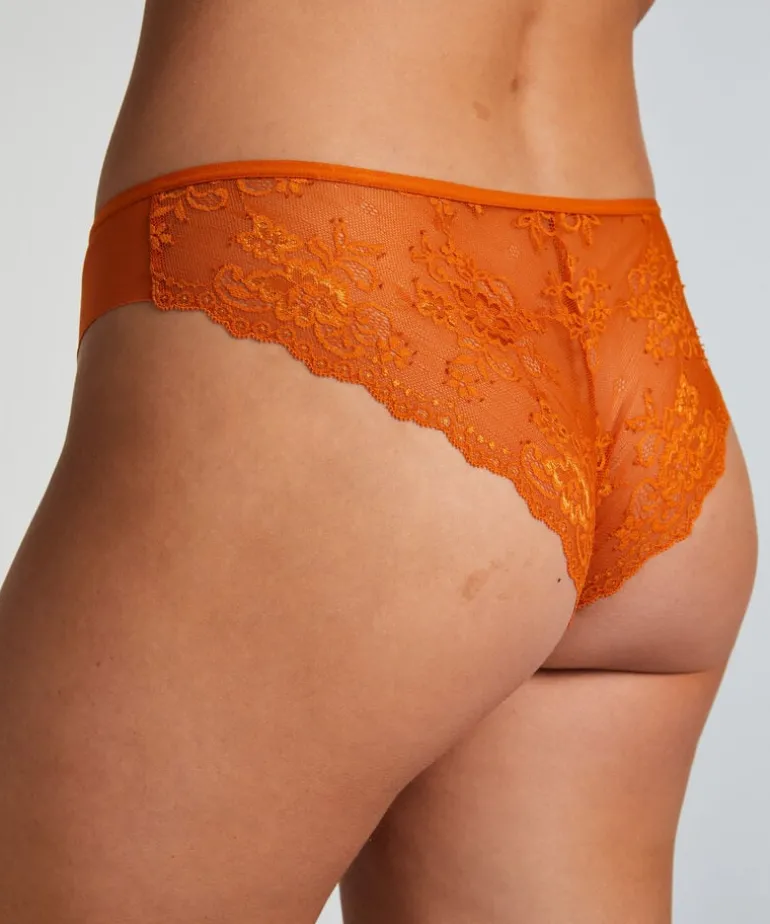 Invisible Lace Back Brazilian - Orange