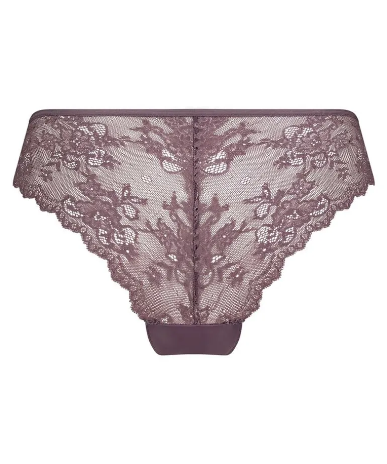 Invisible Lace Back Brazilian - Purple
