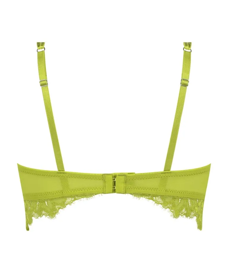 Isabella Non-Padded Underwired Longline Bra - Green