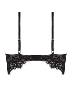 Isabella Padded Underwired Longline Bra - Black