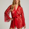 Isabelle Lace Kimono - Red