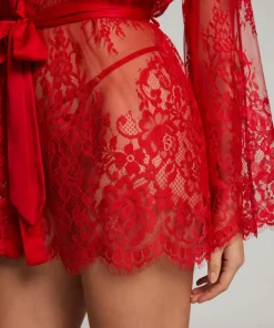 Isabelle Lace Kimono - Red
