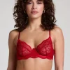 Isabelle Non-Padded Underwired Bra - Red