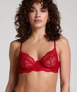 Isabelle Non-Padded Underwired Bra - Red