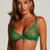 Isabelle Non-Padded Underwired Bra - Green