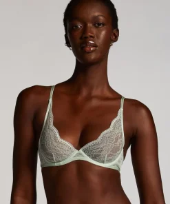 Isabelle Non-Padded Underwired Bra - Green