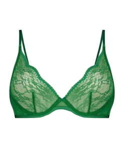 Isabelle Non-Padded Underwired Bra - Green