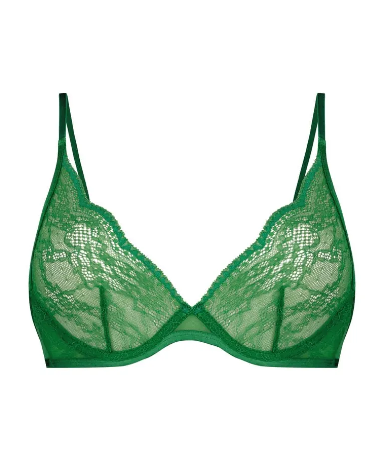 Isabelle Non-Padded Underwired Bra - Green