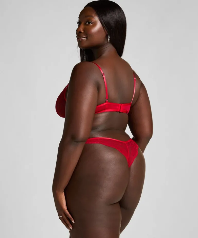 Isabelle Non-Padded Underwired Bra - Red