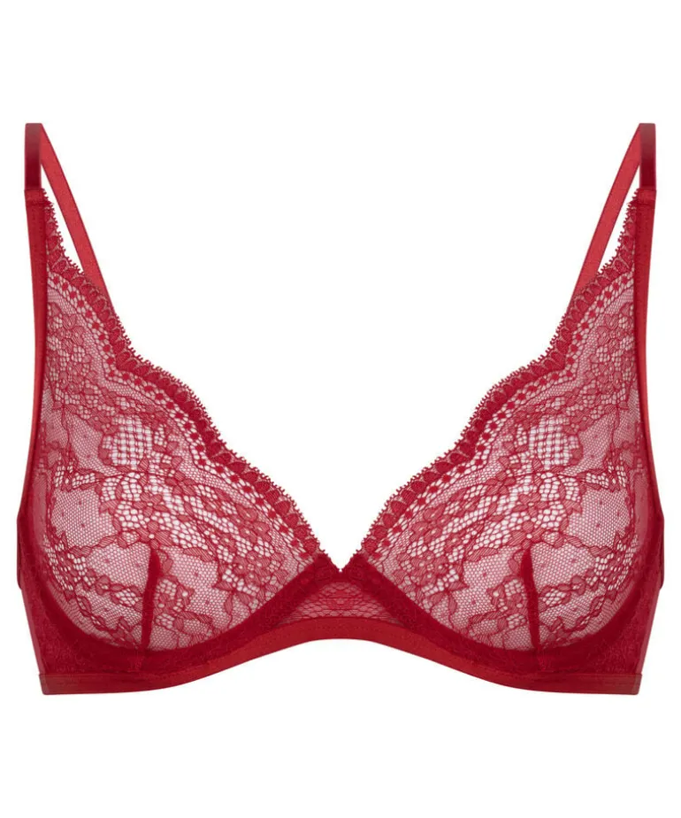 Isabelle Non-Padded Underwired Bra - Red