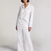Jacquard Hearts Regular Pyjama Bottoms - White