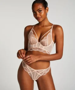 Jade Non-Padded Underwired Longline Bra - Pink