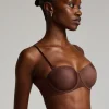 Jane Padded Strapless Underwired Bra - Brown