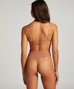 Jane Padded Strapless Underwired Bra - Brown
