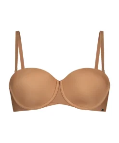 Jane Padded Strapless Underwired Bra - Brown