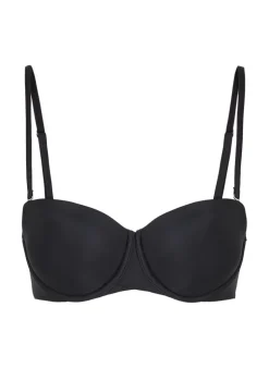 Jane Padded Strapless Underwired Bra - Black