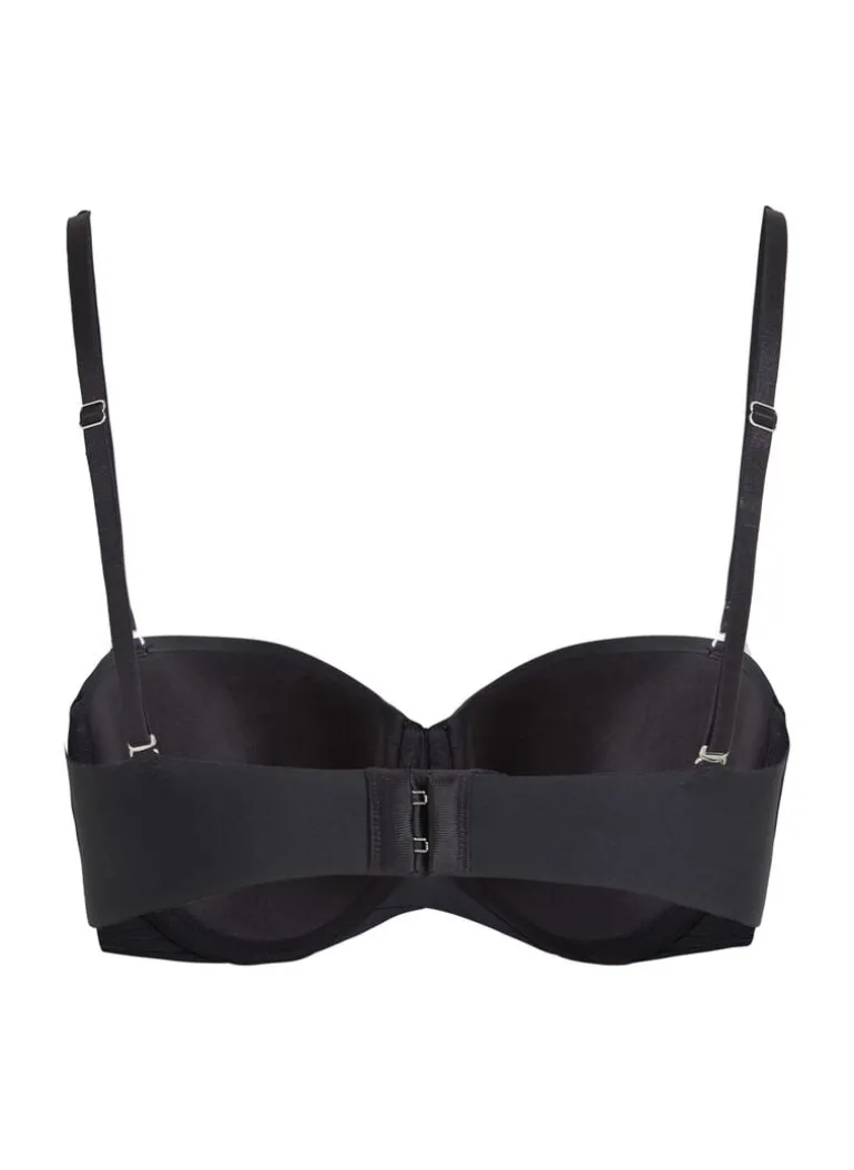 Jane Padded Strapless Underwired Bra - Black