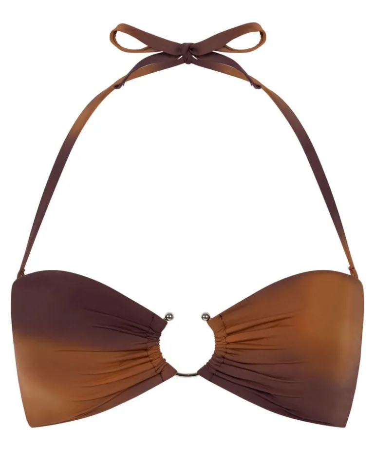 Janiero Bandeau Bikini Top - Purple