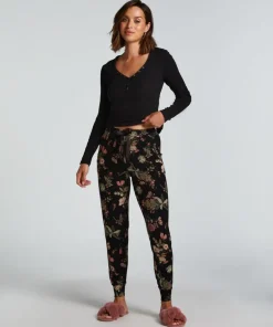 Jersey Pyjama Pants - Black