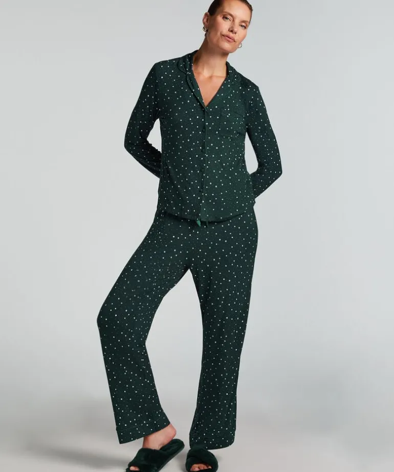 Jersey Pyjama Pants - Green