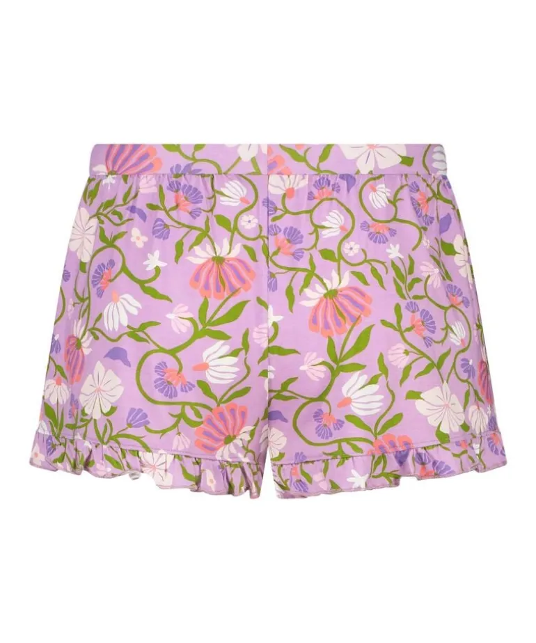 Jersey Pyjama Shorts - Purple