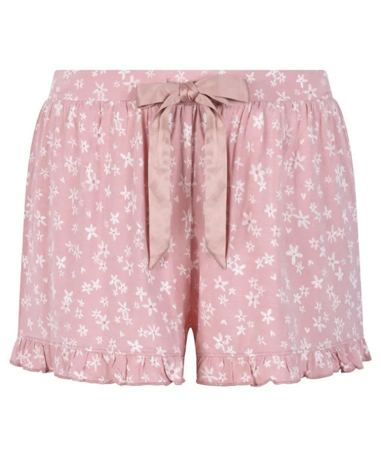 Jersey Ruffled Shorts - Pink