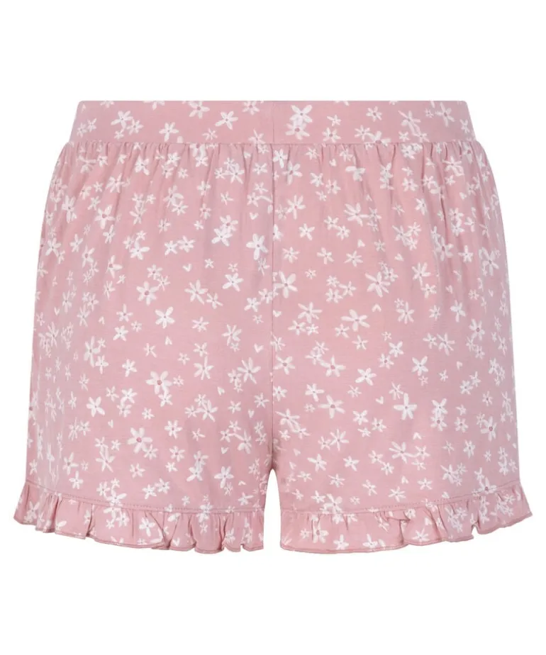 Jersey Ruffled Shorts - Pink