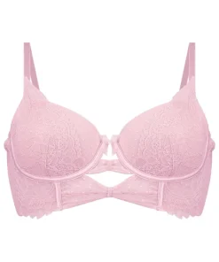 Juliette Padded Longline Underwired Bra - Pink