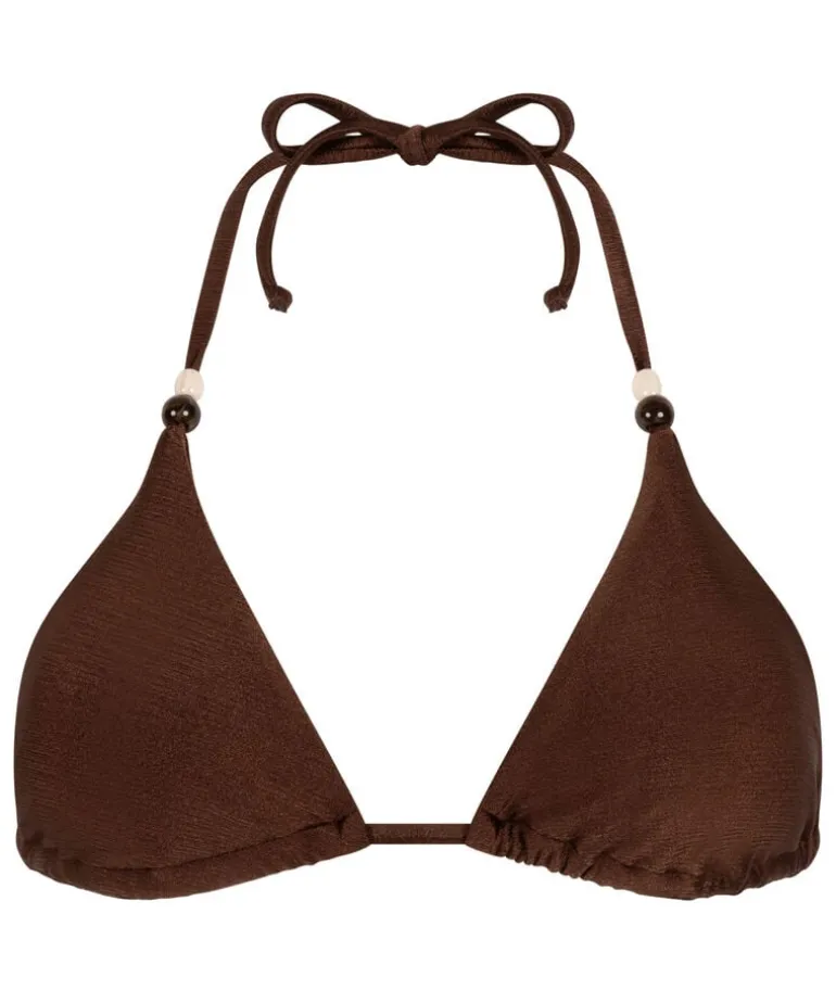 Kallua Triangle Bikini Top - Brown