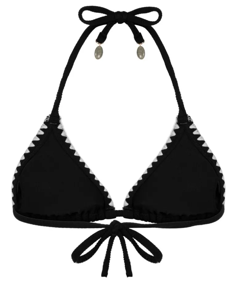 Kenya Triangle Bikini Top - Black