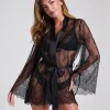 Kimono Allover Lace - Black