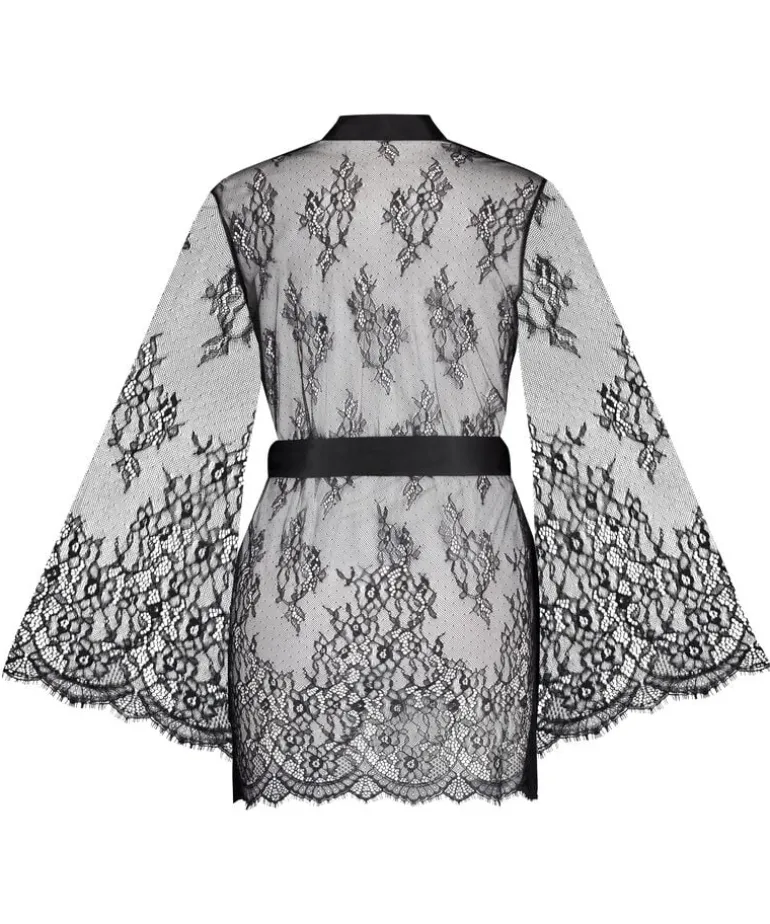 Kimono Allover Lace - Black
