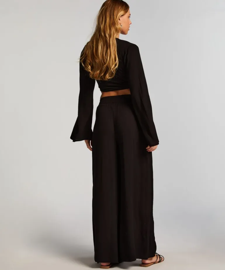 Knot Long Sleeve Top - Black