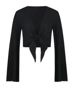 Knot Long Sleeve Top - Black
