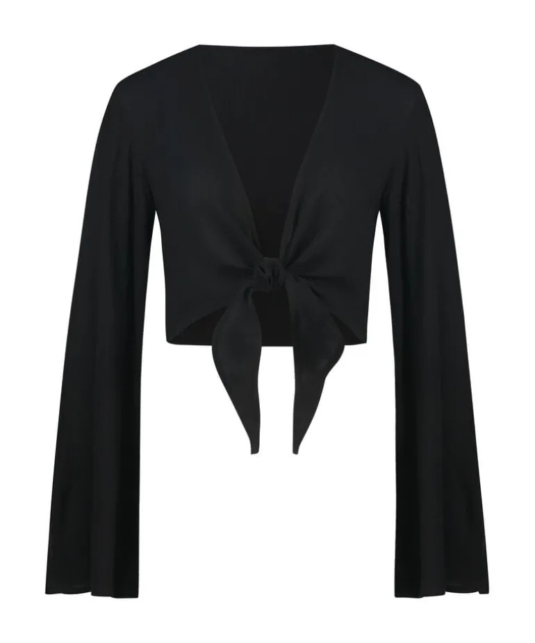 Knot Long Sleeve Top - Black