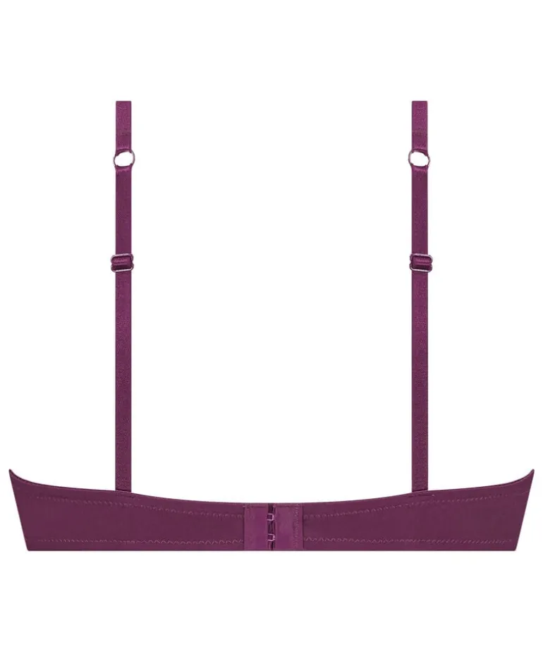 Lace & Shine Padded Underwired Bra - Purple