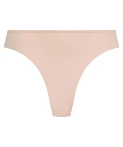 Lace Back Invisible Thong - Pink