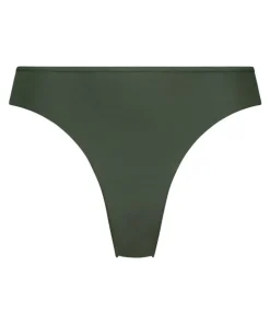 Lace Back Invisible Thong - Green