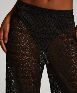Lace Beach Pant - Black