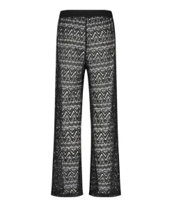 Lace Beach Pant - Black