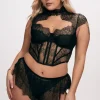 Lace Camille Top - Black