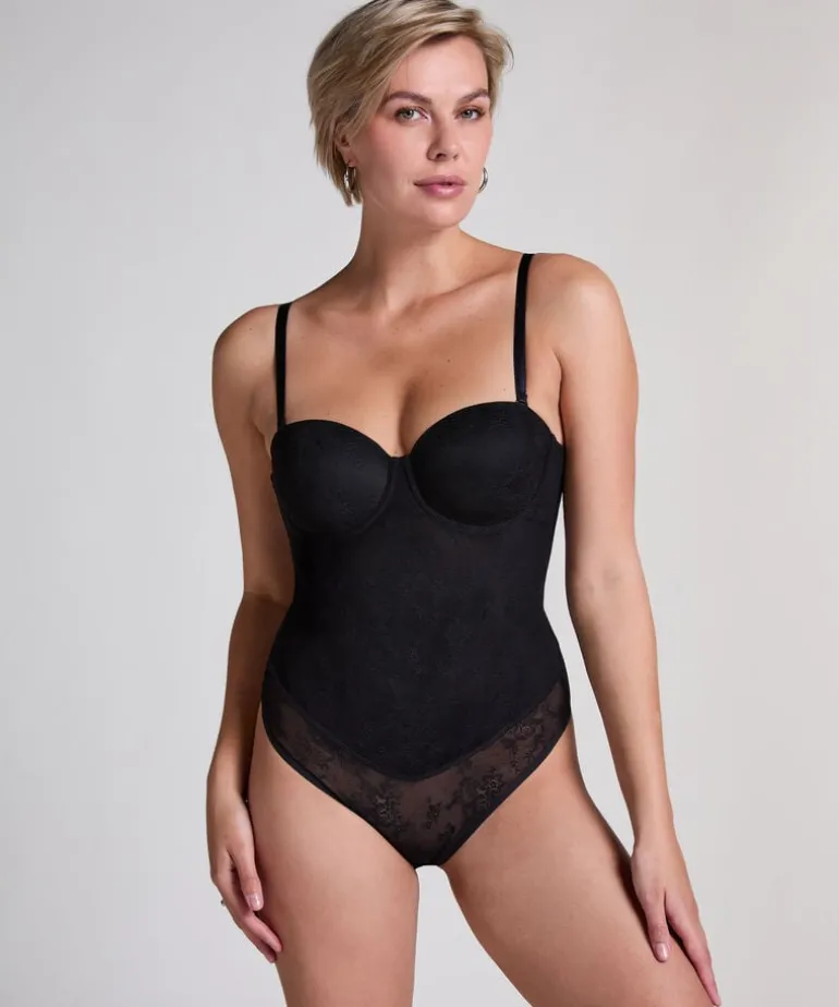 Lace Shaping Body - Black