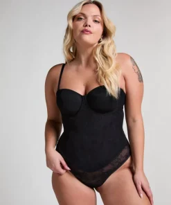 Lace Shaping Body - Black