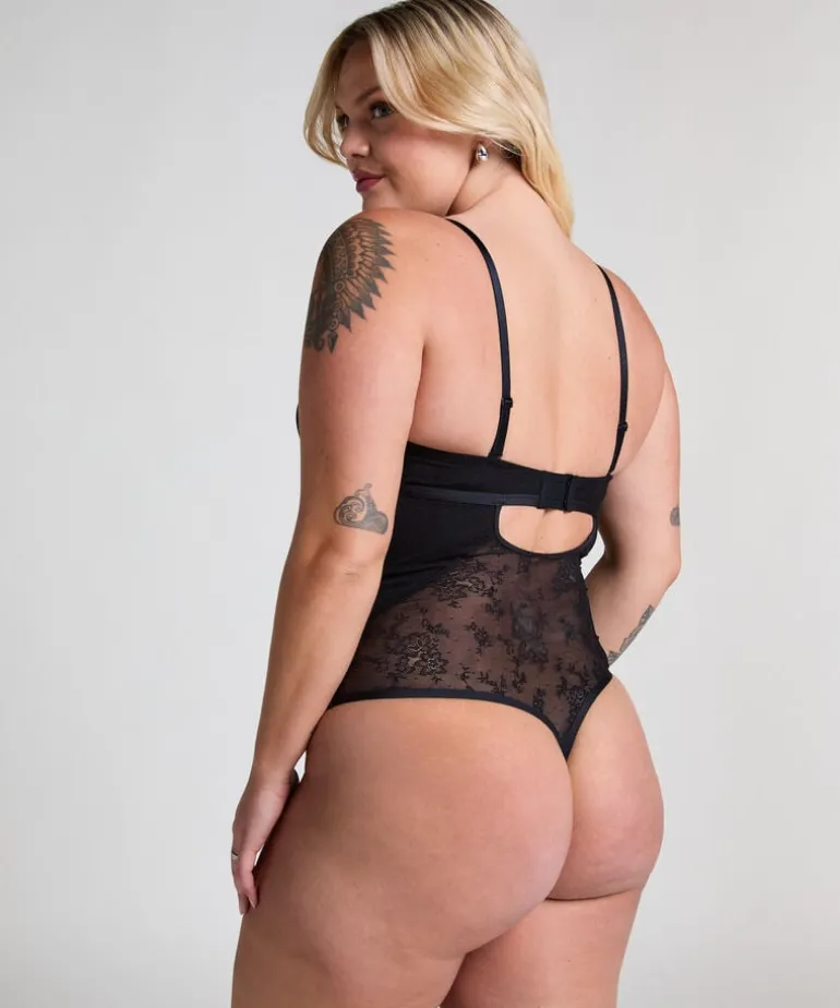 Lace Shaping Body - Black