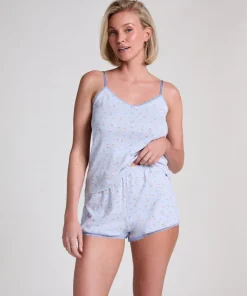 Lace Shorts Pointelle - Blue