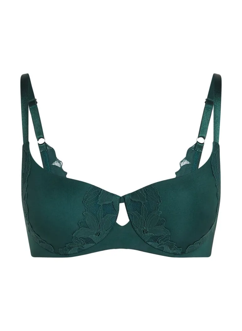Lana Padded Underwired Bra - Green