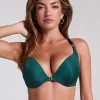 Lana Padded Underwired Push-Up Bra - Green
