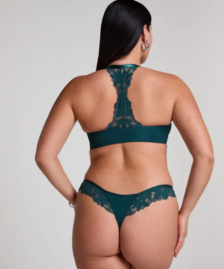 Lana Padded Underwired Push-Up Bra - Green
