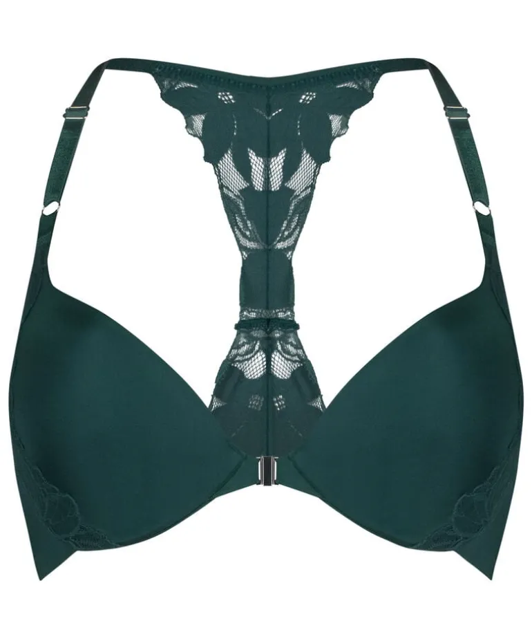 Lana Padded Underwired Push-Up Bra - Green